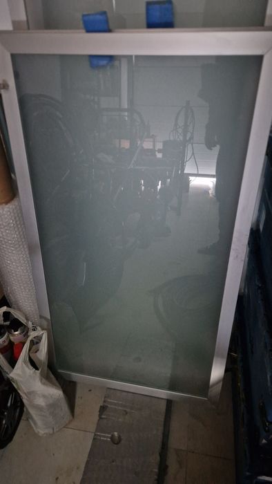 Fronty meblowe szklane aluminiowe ramki  szyba matowa