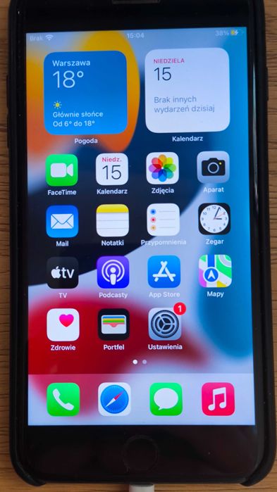 iPhone 7 plus 3/128 GB A1784 czarny, nowy iOS 15.8.7, zadbany, etui
