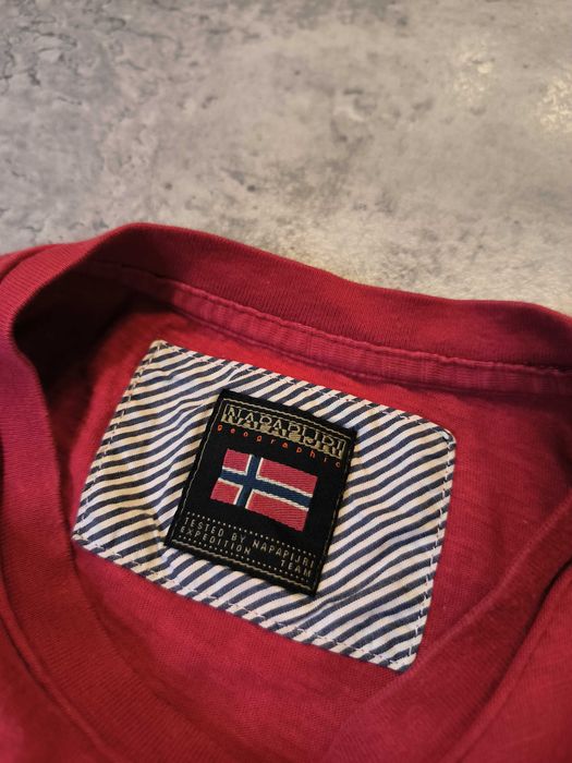Vintage Koszulka Napapijri Duże Logo T-Shirt