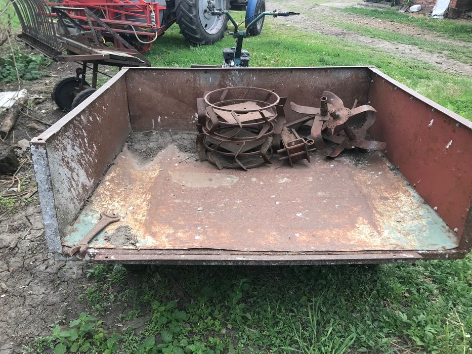 Мотоблок бензиновий з причепом