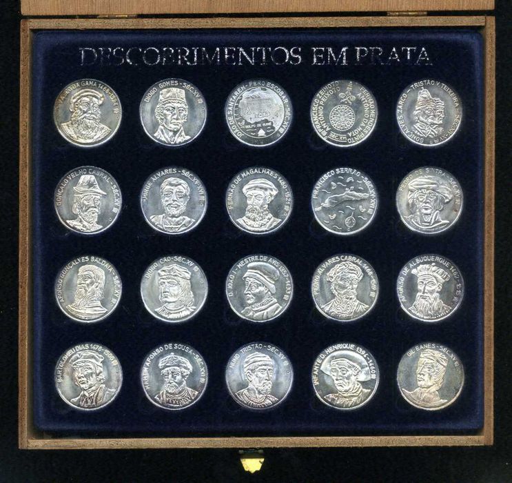 20 medalhas no estojo original, prata 925