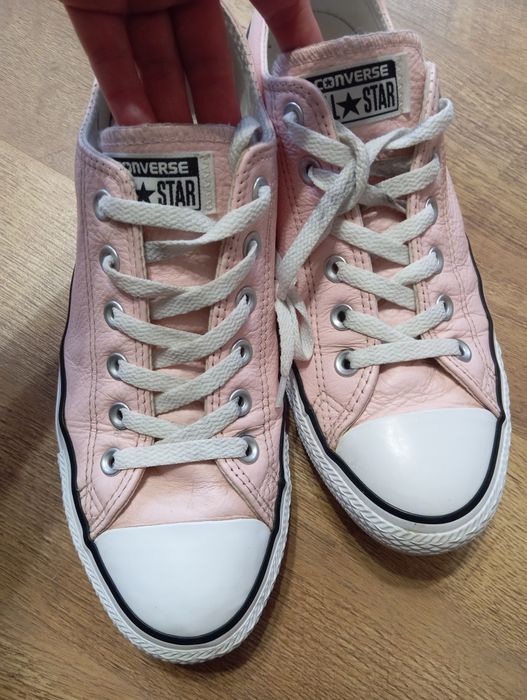 Converse 41-42 шкіряні кеди. жіночі кеди. рожеві кеди