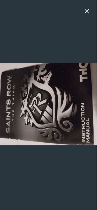 Manual jogo Ps3 Saints Row The Third