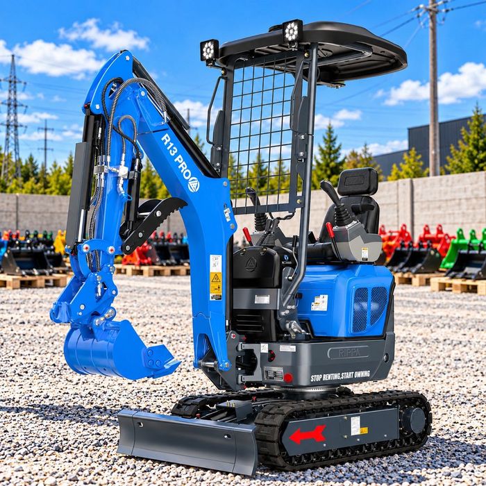 Міні екскаватор Rippa R13 PRO з двигуном Kubota D722 10.2 kW. Офіційна гарантія 2 роки. Сервіс. Аналог Kubota KX019, JCB 19C-1, Kubota U17, Kubota U18