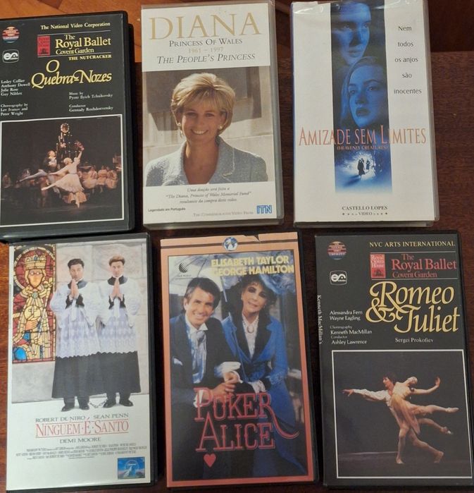 11 Cassetes vídeo vhs vários géneros