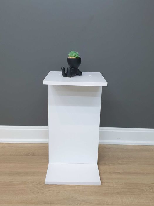 Приліжкова тумба С Білий столик,підставка,біля ліжка,для ноутбука.