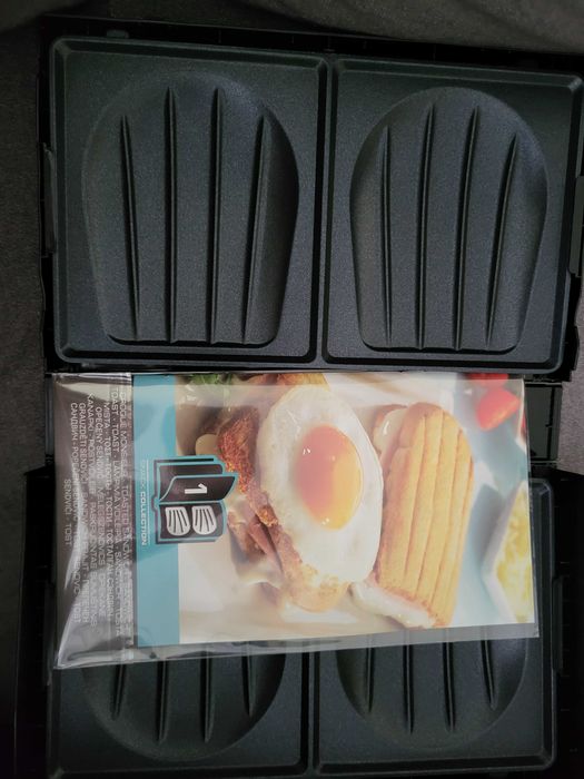 Tefal snack collection płytka nr 1 opiekana kanapka muszelki sandwich