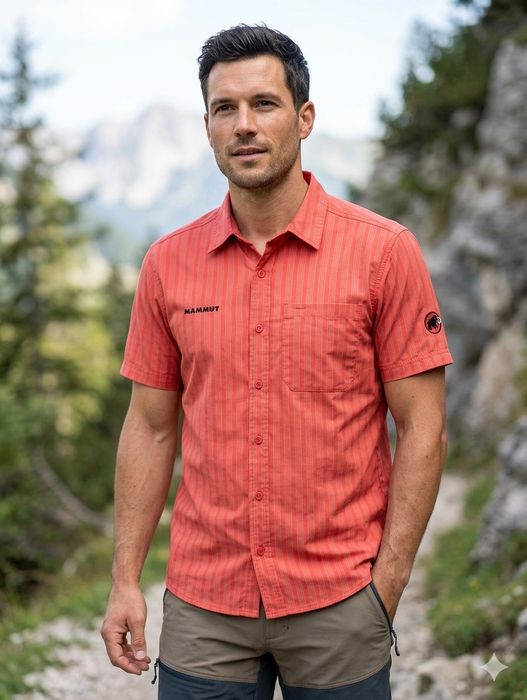 Чоловіча сорочка з короткими рукавами Mammut L; Quechua. Роз. 3XL/2XL