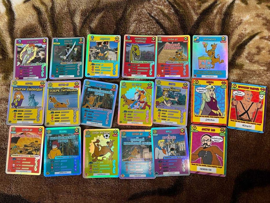 ПРОДАЮ: Ігрові Картки - Скуби-Ду (Карточки, фургон 2006 та 2012 роки)