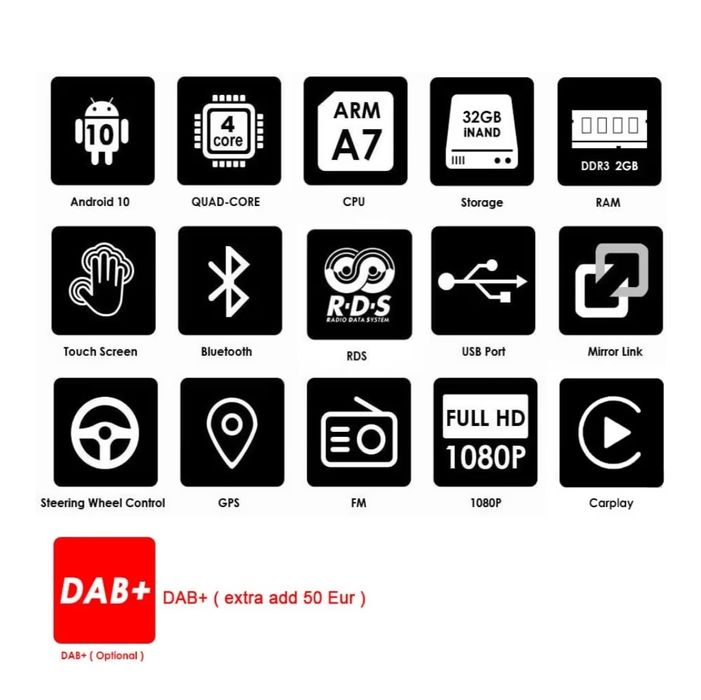 Autoradio Mercedes Benz carplay Android 10