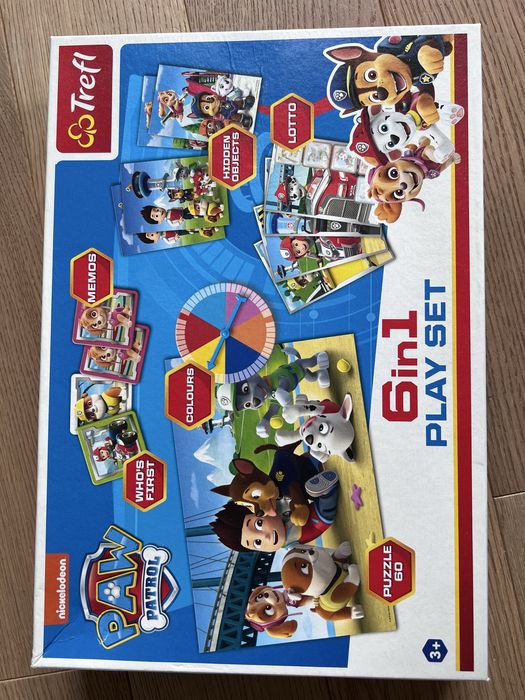 Zestaw trzech gier edukacyjnych dla 3 latka