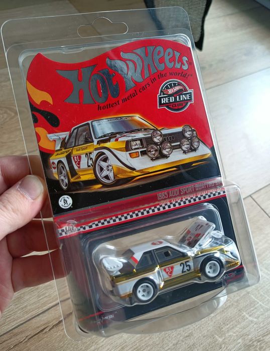 1985 Audi Sport Quattro S1, Hot Wheels, Red Line Club RLC Poznań Jeżyce ...