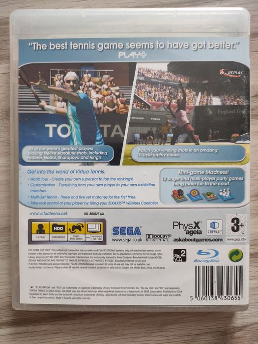 Virtua tennis 3 ps3