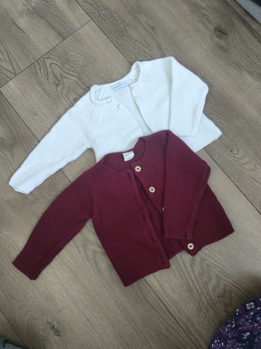 Zestaw dwóch uroczych sweterków 74/80 Reserved H&M