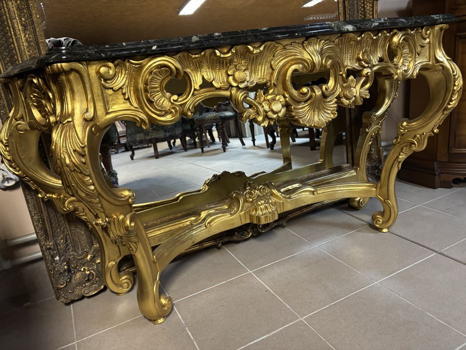 Piękna Włoska Duża Stylowa Złota Konsola 160 cm Silik Zapraszam:)