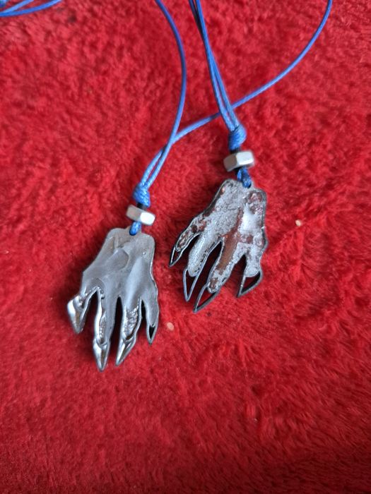 Naszyjnik handmade zombie postapo pazur