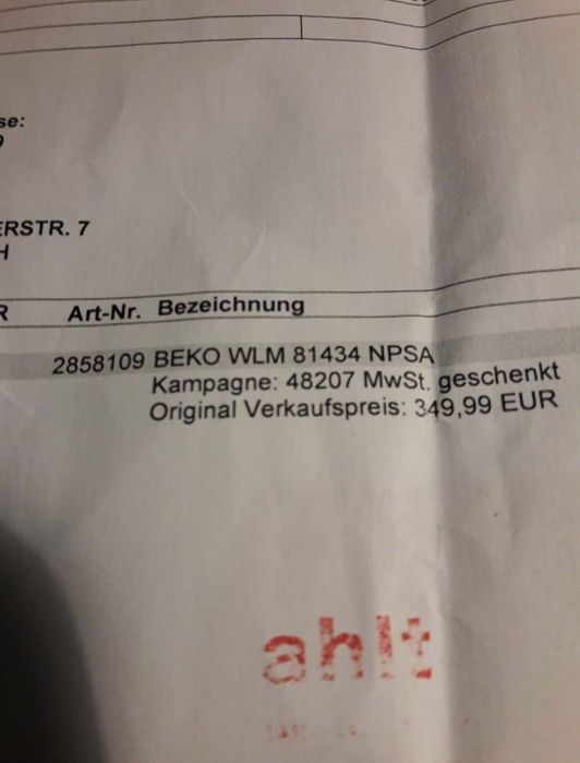 Pralka Beko sprzedam