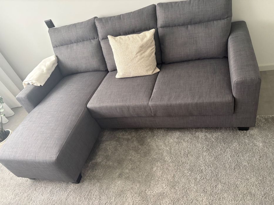 Sofá 3 lugares com chaise longue