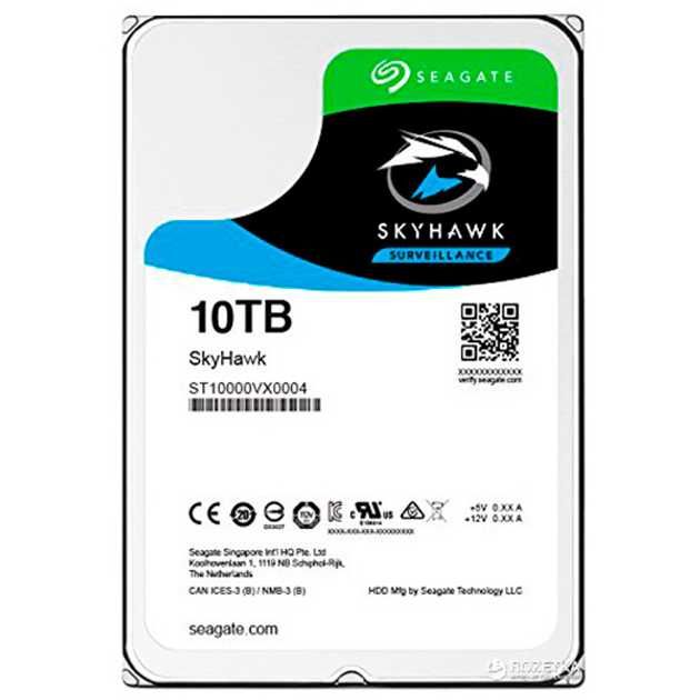 НОВИЙ Жорсткий диск Seagate SkyHawk Surveillance ST10000VX0004 10Tb