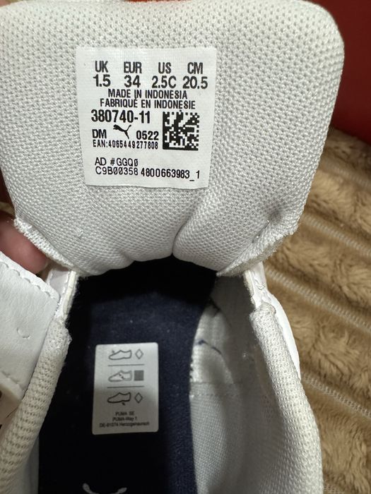 Кросівки Puma, устілка 20,5, розмір 34