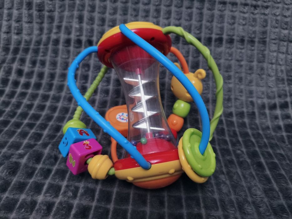 Kolorowa edukacyjna kula grzechotka Hola 929 używana super stan