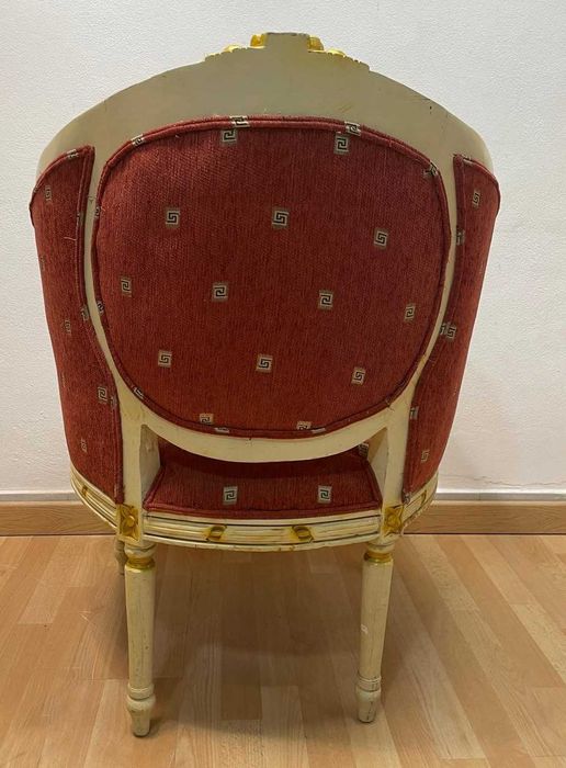 Poltrona  bergère com um encosto, sofá ou cadeirão, cadeira