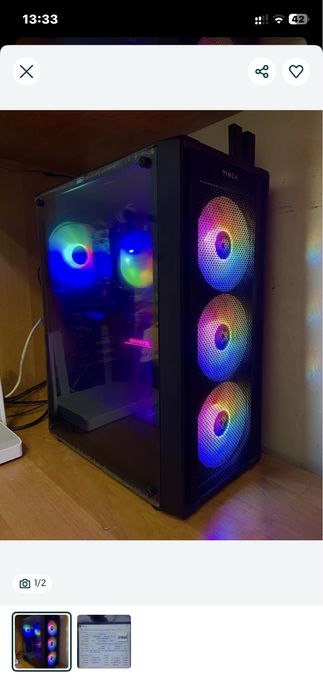 Готовий ПК 6 ядер 12 потоків,Для роботи та ігор I7 8700k;Gtx 1060