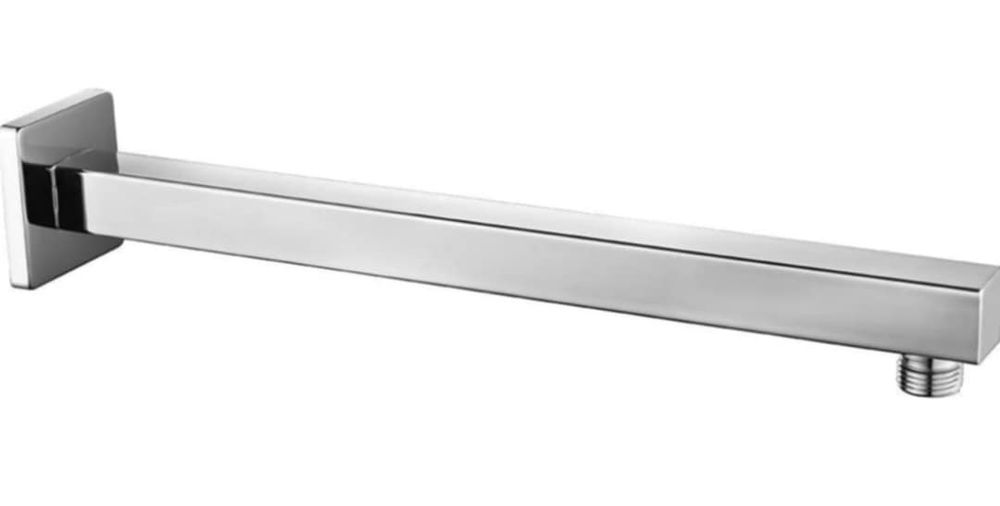 Tecmolog HPF002 Ramię prysznicowe 35 cm Stal nierdzewna 1/2 cala kwadr