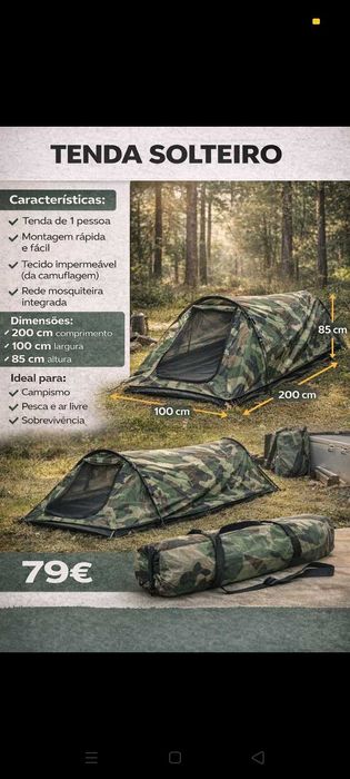 Tendas variedade 79€. Oportunidades