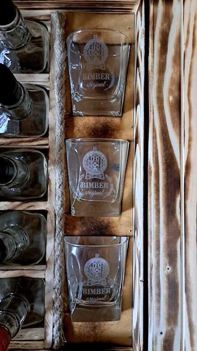 Beczka BimberBar Panoramixa Barek Beczka otwierana butelki szklanki