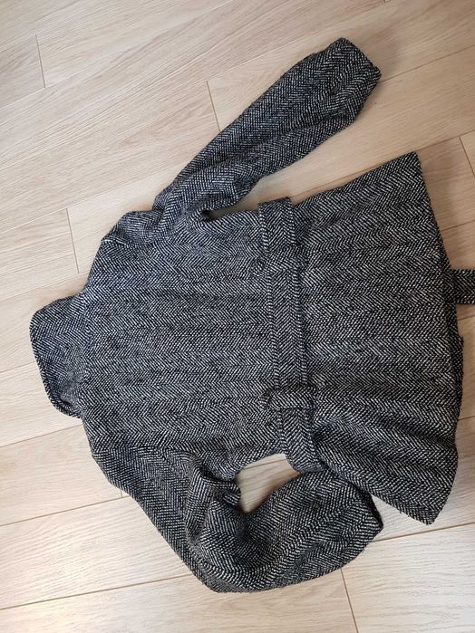 H&M tweedowa kurtka ramoneska w jodełkę r.46 – stan bardzo dobry
