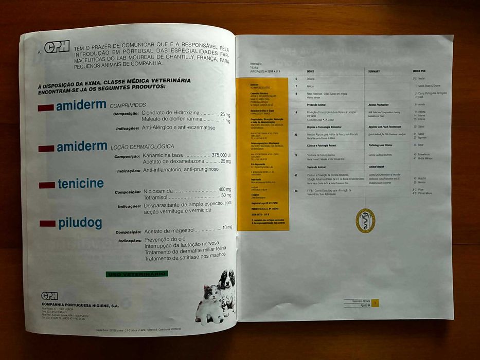 Revista Veterinária Técnica - Ago. 1994