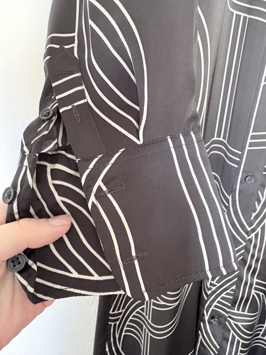 Сатиновое платье рубашка  h&m toteme cos