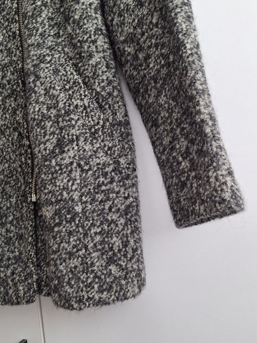 Krótki płaszcz damski H&M M wełniany