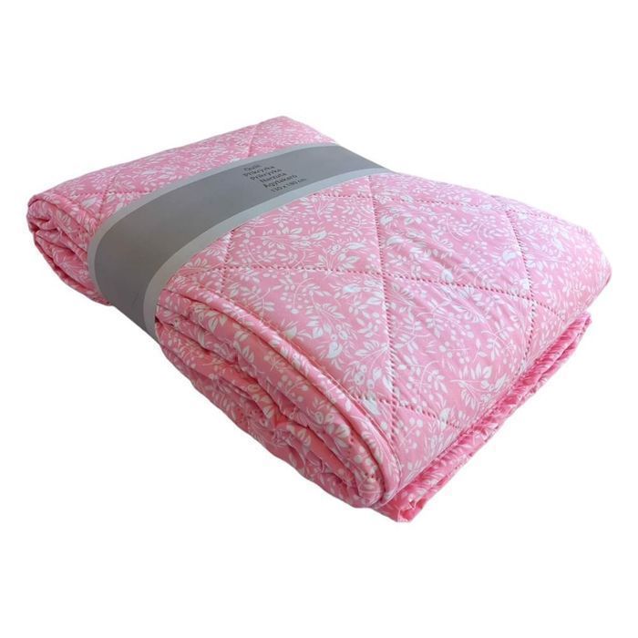 Narzuta na Łóżko 130x180 z Mikrofibry Różowa