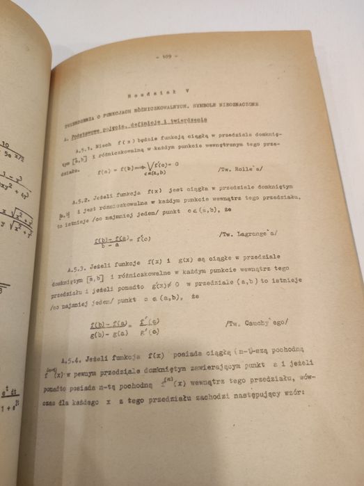 Ćwiczenia z matematyki całki i różniczkowe