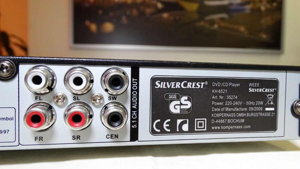 Leitor dvd silvercrest