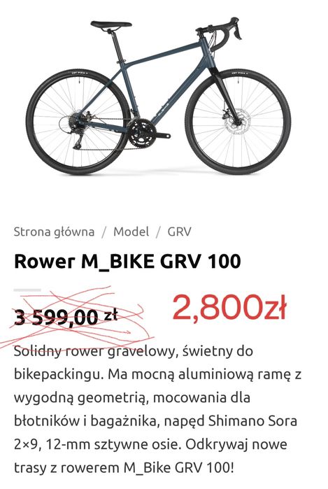 Rower Gravel M -bike