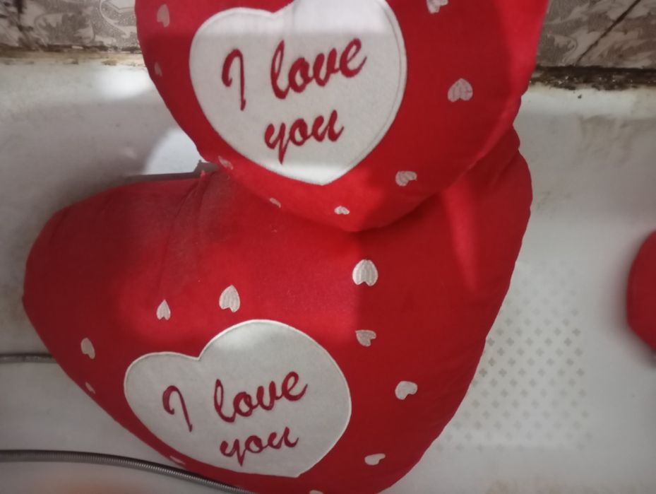 Relógio/peluche de coração