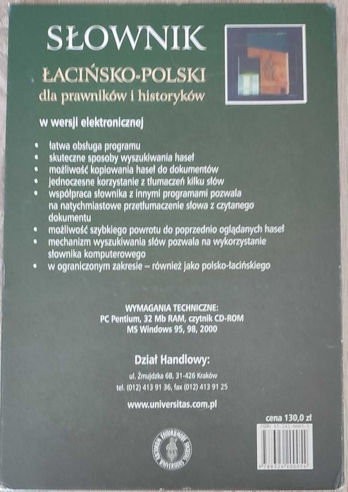 Słownik łacińsko polski dla prawników i historyków (CD)