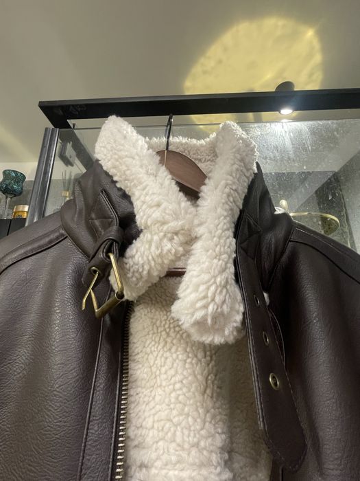 Kurtka skurzana z kożuchem