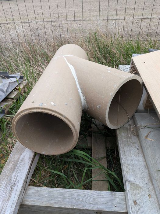 Trójnik spalin 45° ceramiczny kominowy skośny fi 200