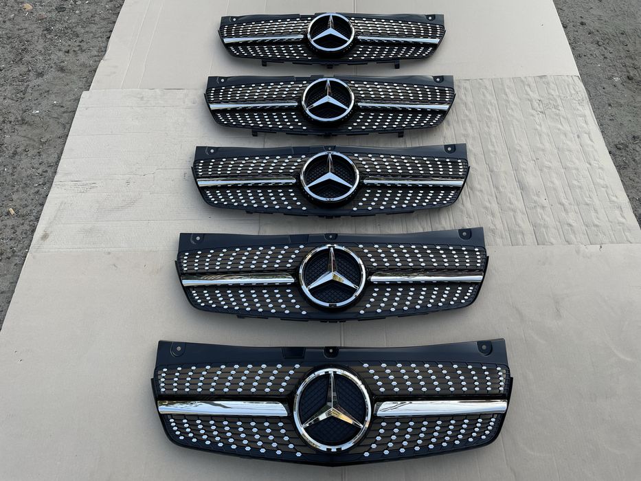 Решетка радиатора диамантовая на VITO VIANO W 639