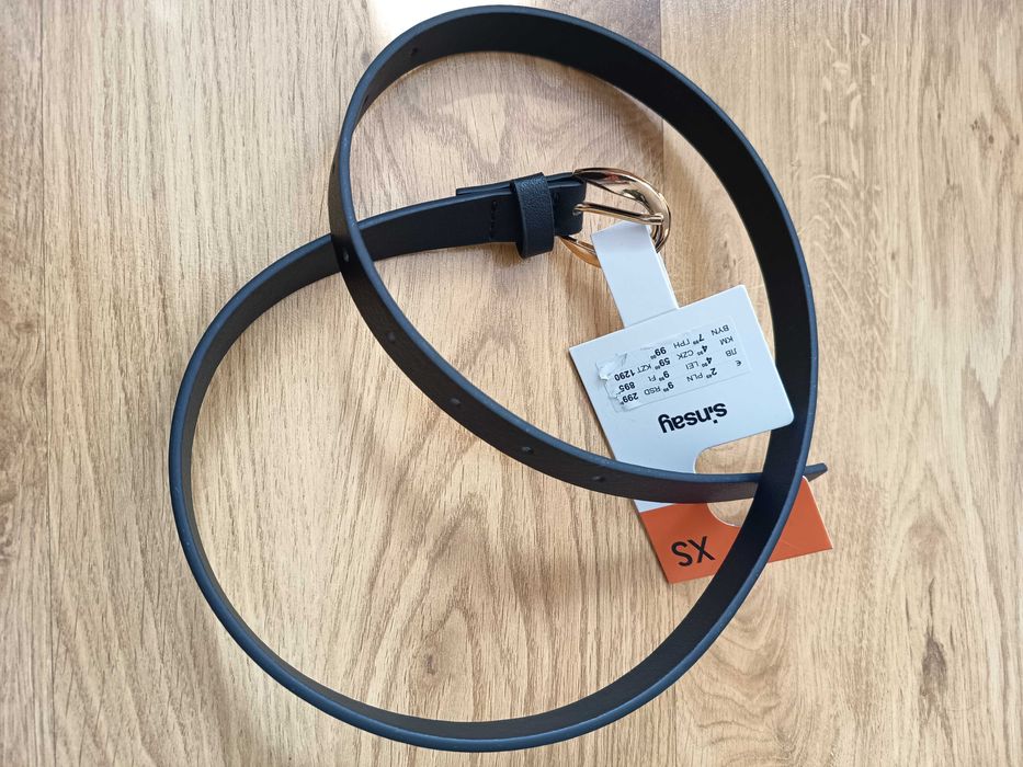 Pasek damski czarny Sinsay / rozmiar XS