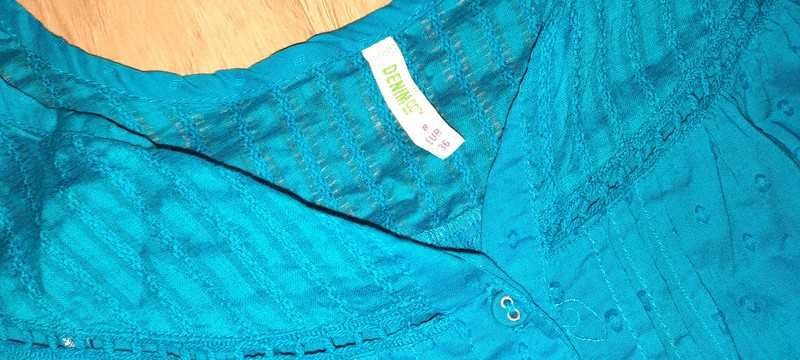 Niebieska tunika Denim & Co.