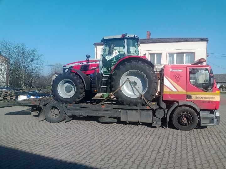 Transport laweta przewóz maszyn rolniczych, budowlanych nisko podwozie do 10 ton.