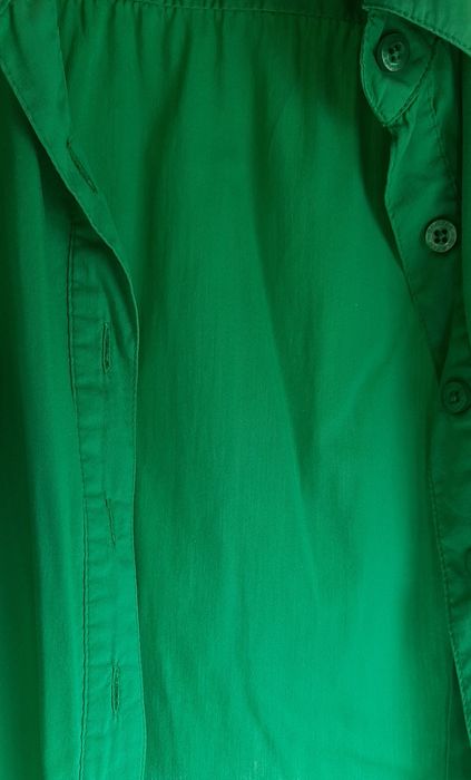 Koszula,zielona,guziki,krótki rękaw,Snazee