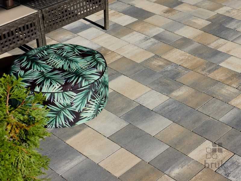 Kostka Brukowa Wena Gothic Diamond multikolor grys granit płyty taras