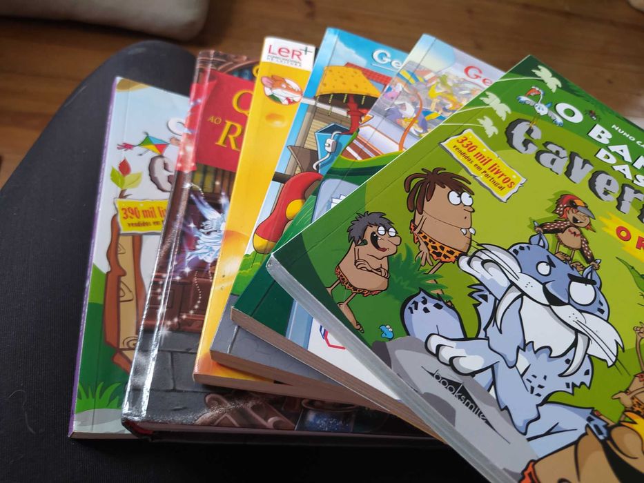 Miscelânea de livros 2 bando das cavernas e 4 Gerônimo stilton