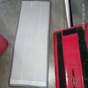 Mop Płaski Obrotowy Wiaderko Wiadro Dwukomorowe Stal Nierdzewna Wycisk